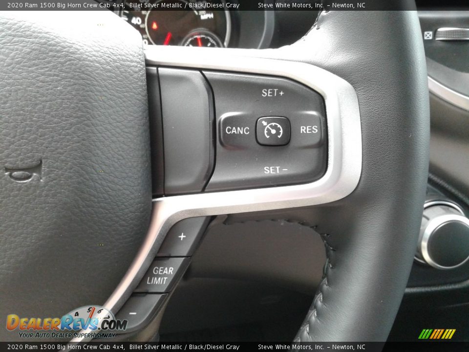2020 Ram 1500 Big Horn Crew Cab 4x4 Billet Silver Metallic / Black/Diesel Gray Photo #20