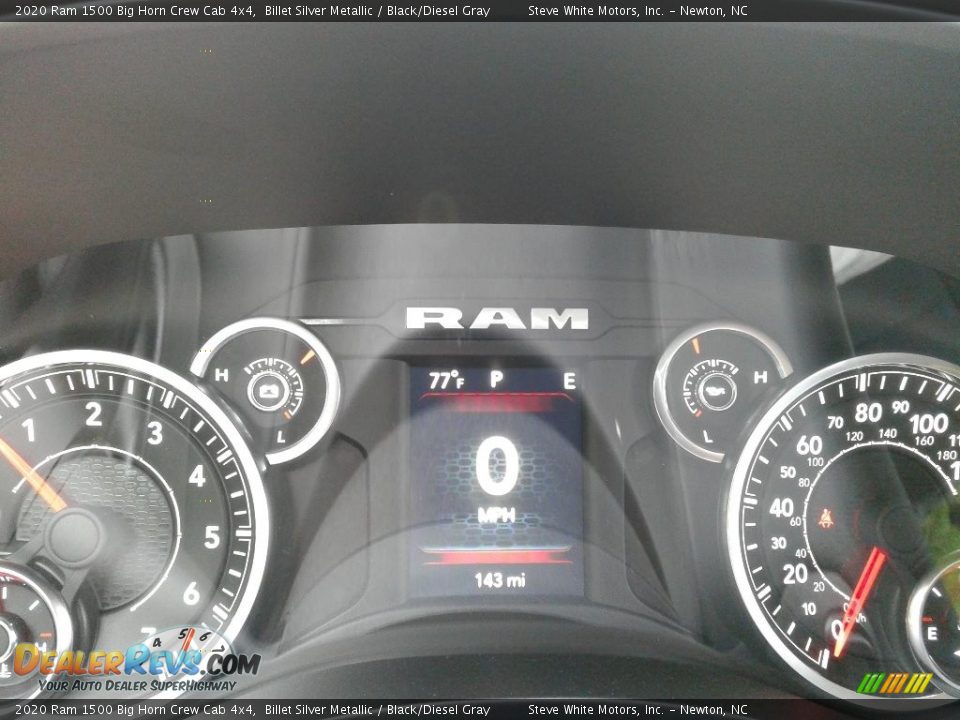 2020 Ram 1500 Big Horn Crew Cab 4x4 Billet Silver Metallic / Black/Diesel Gray Photo #21