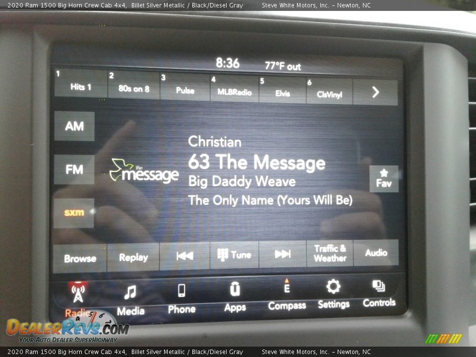 2020 Ram 1500 Big Horn Crew Cab 4x4 Billet Silver Metallic / Black/Diesel Gray Photo #23