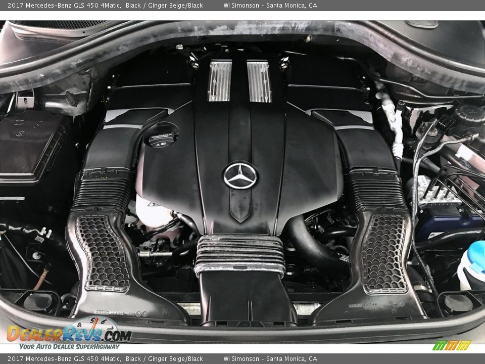 2017 Mercedes-Benz GLS 450 4Matic Black / Ginger Beige/Black Photo #31