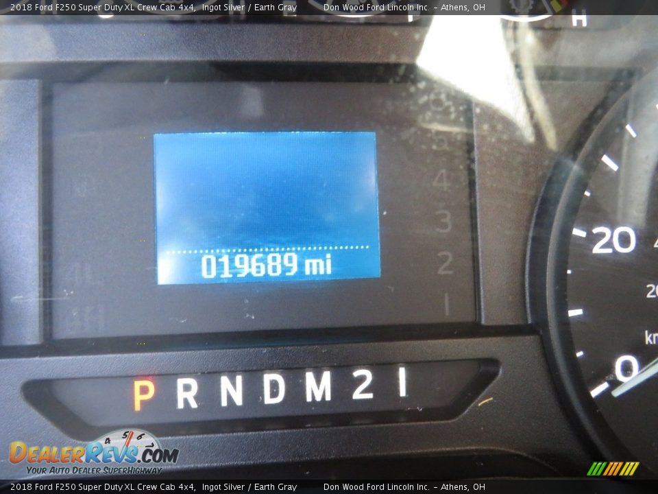 2018 Ford F250 Super Duty XL Crew Cab 4x4 Ingot Silver / Earth Gray Photo #27