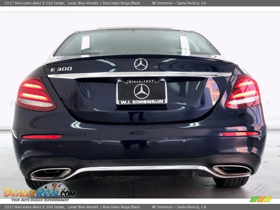 2017 Mercedes-Benz E 300 Sedan Lunar Blue Metallic / Macchiato Beige/Black Photo #3