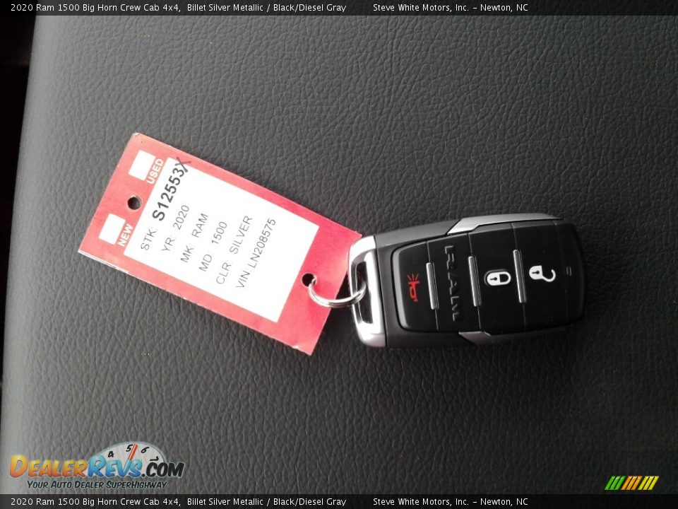 2020 Ram 1500 Big Horn Crew Cab 4x4 Billet Silver Metallic / Black/Diesel Gray Photo #30