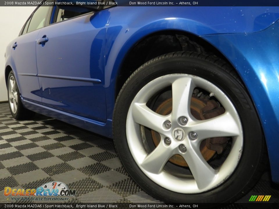 2008 Mazda MAZDA6 i Sport Hatchback Bright Island Blue / Black Photo #3