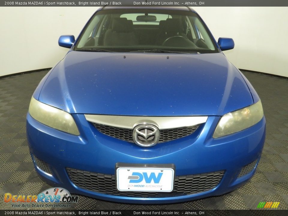 2008 Mazda MAZDA6 i Sport Hatchback Bright Island Blue / Black Photo #4