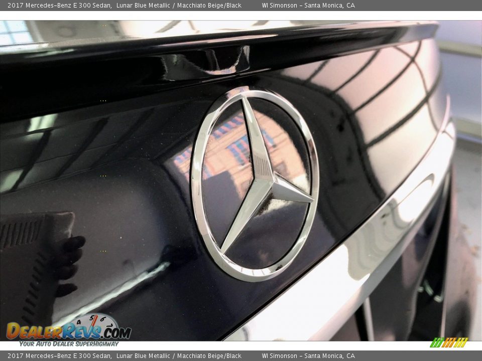2017 Mercedes-Benz E 300 Sedan Lunar Blue Metallic / Macchiato Beige/Black Photo #7