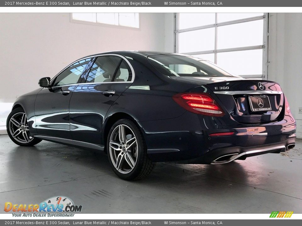 2017 Mercedes-Benz E 300 Sedan Lunar Blue Metallic / Macchiato Beige/Black Photo #10