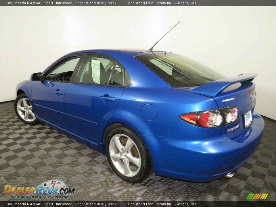 2008 Mazda MAZDA6 i Sport Hatchback Bright Island Blue / Black Photo #9