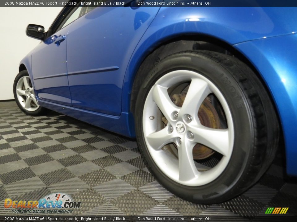 2008 Mazda MAZDA6 i Sport Hatchback Bright Island Blue / Black Photo #10