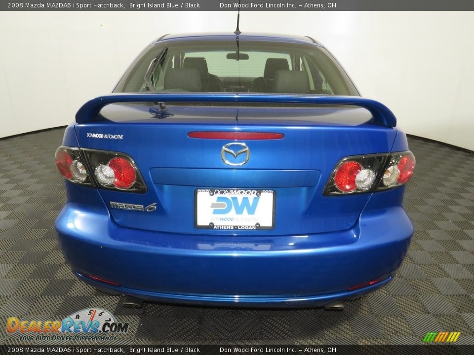 2008 Mazda MAZDA6 i Sport Hatchback Bright Island Blue / Black Photo #11