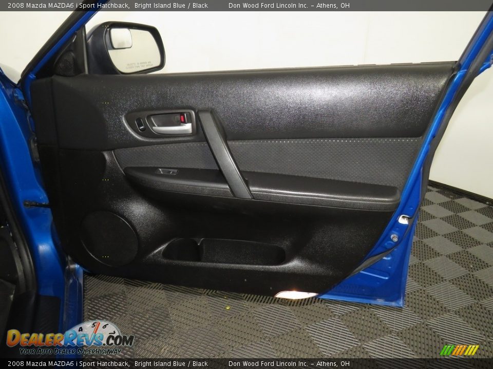 2008 Mazda MAZDA6 i Sport Hatchback Bright Island Blue / Black Photo #14