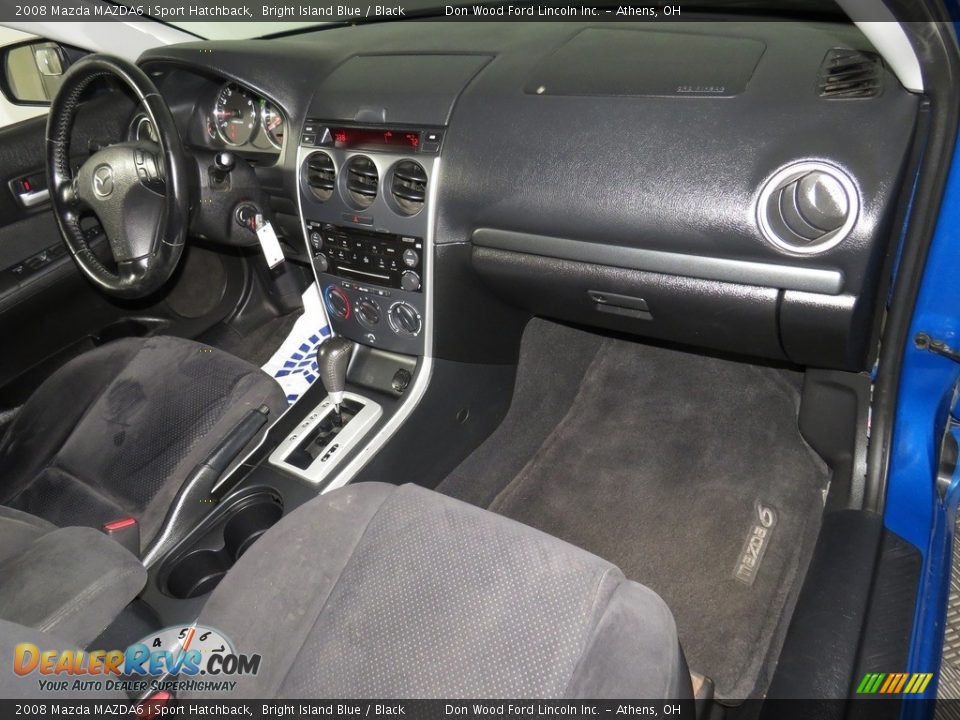 2008 Mazda MAZDA6 i Sport Hatchback Bright Island Blue / Black Photo #16