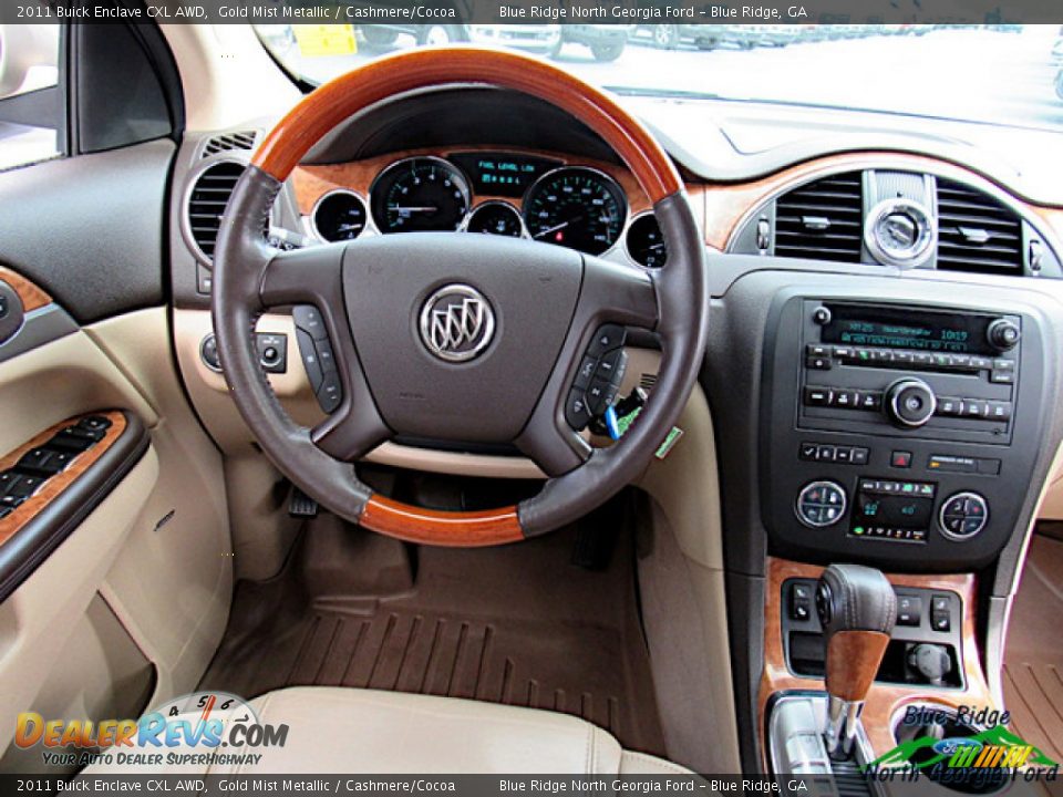 2011 Buick Enclave CXL AWD Gold Mist Metallic / Cashmere/Cocoa Photo #16