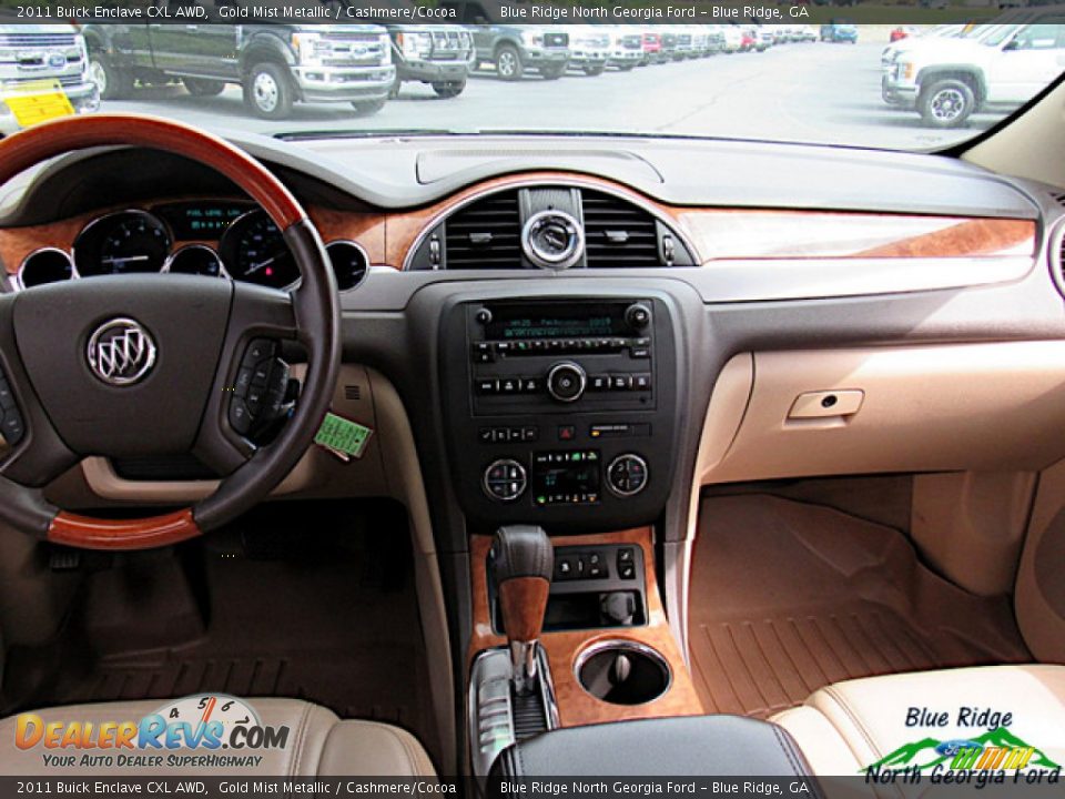2011 Buick Enclave CXL AWD Gold Mist Metallic / Cashmere/Cocoa Photo #17