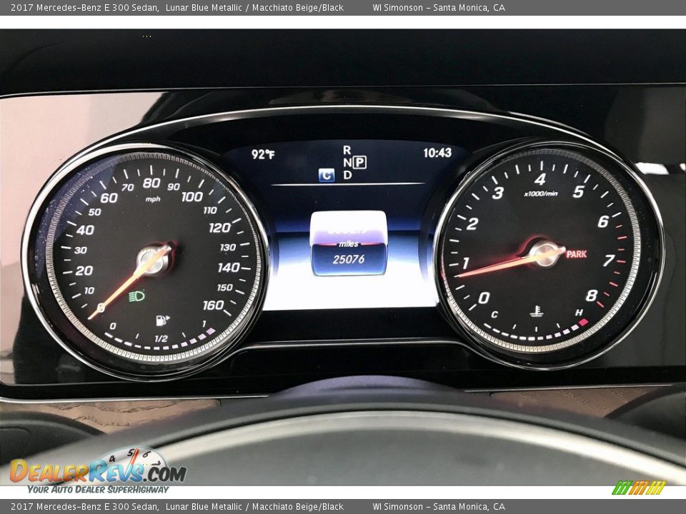 2017 Mercedes-Benz E 300 Sedan Lunar Blue Metallic / Macchiato Beige/Black Photo #20