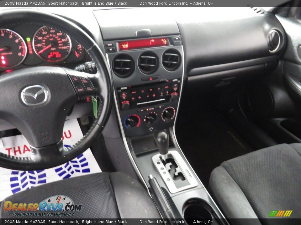 2008 Mazda MAZDA6 i Sport Hatchback Bright Island Blue / Black Photo #20
