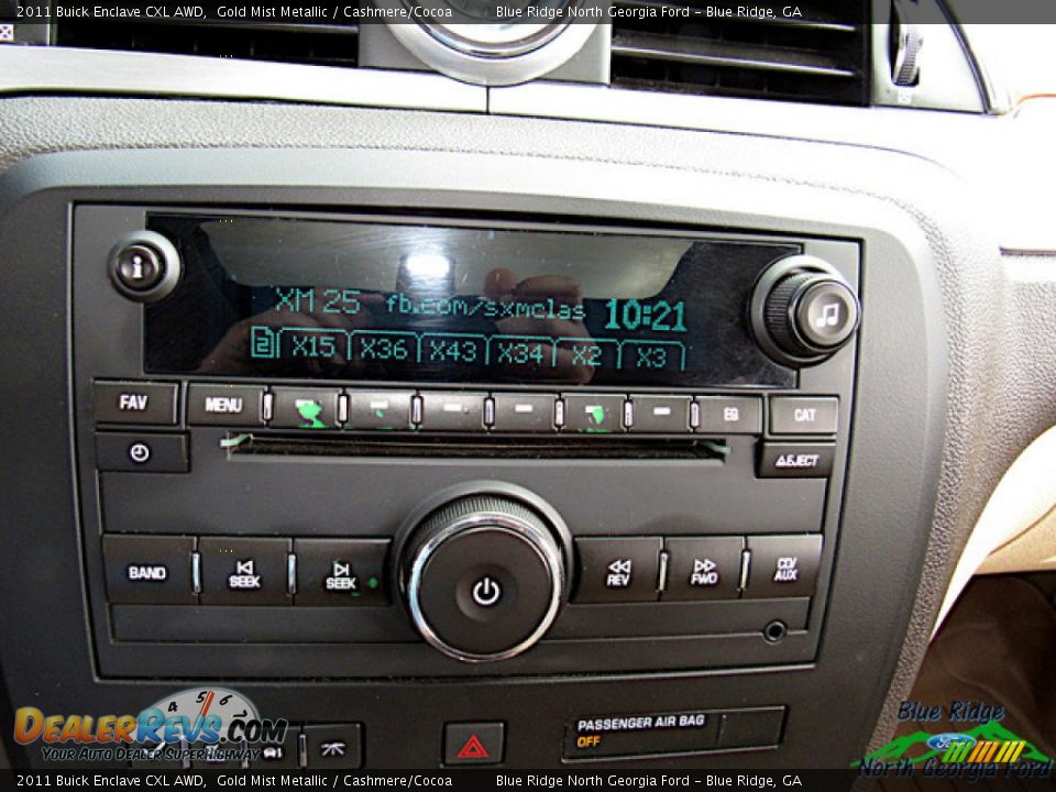 2011 Buick Enclave CXL AWD Gold Mist Metallic / Cashmere/Cocoa Photo #21