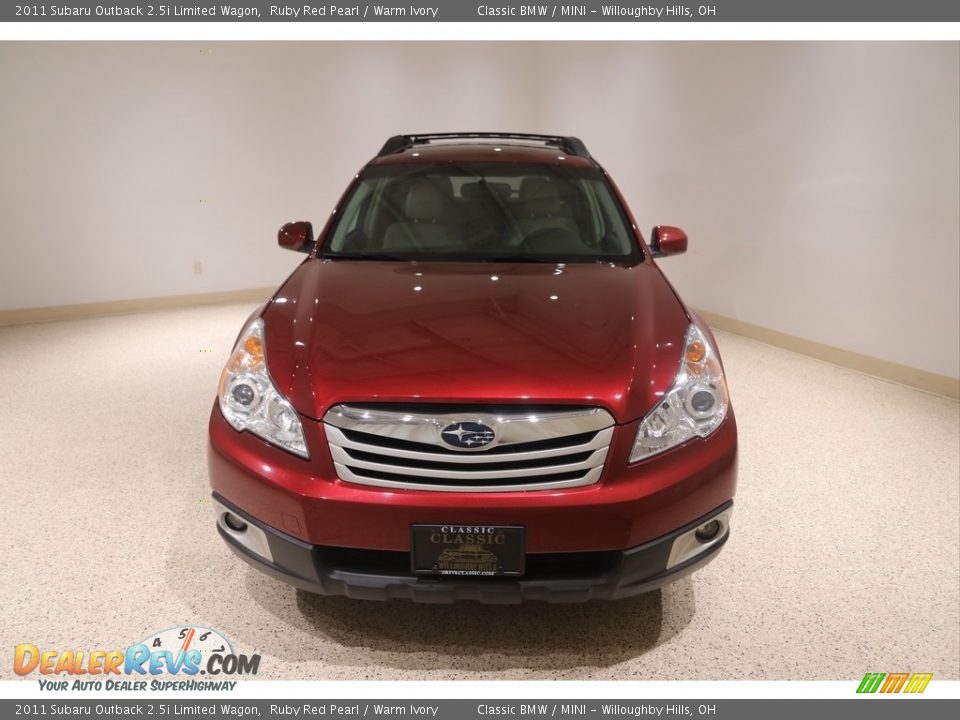 2011 Subaru Outback 2.5i Limited Wagon Ruby Red Pearl / Warm Ivory Photo #2