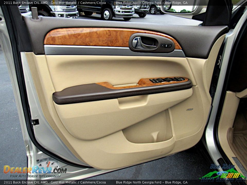 2011 Buick Enclave CXL AWD Gold Mist Metallic / Cashmere/Cocoa Photo #27