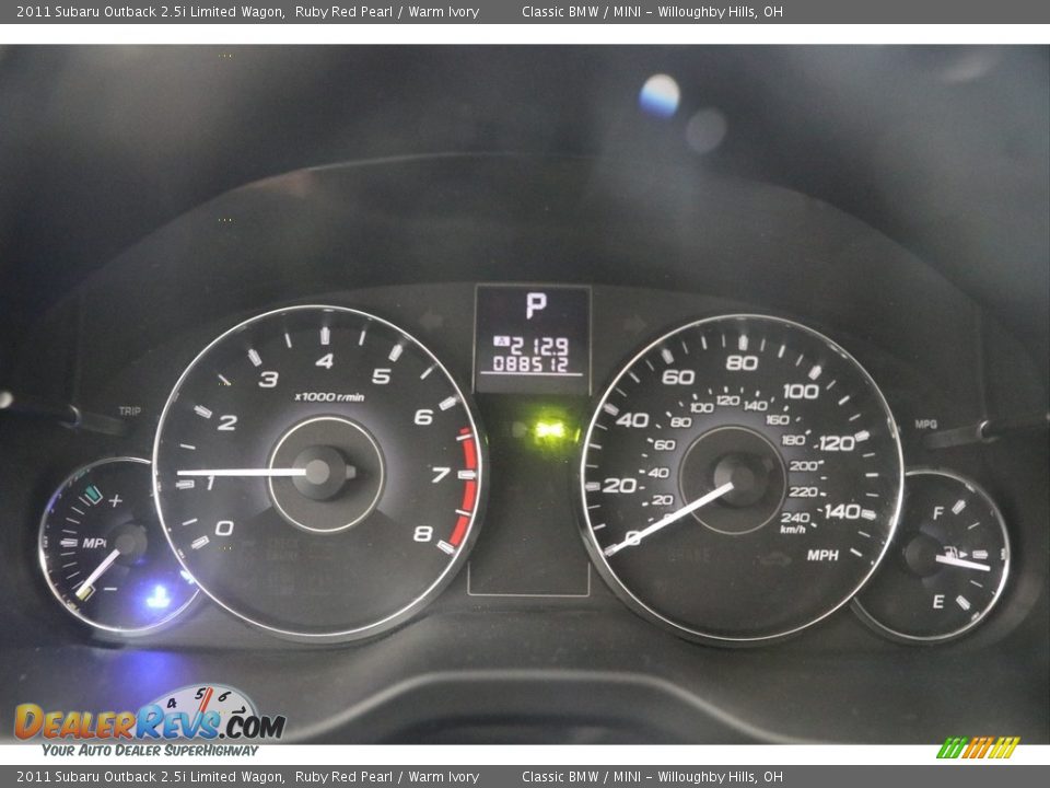 2011 Subaru Outback 2.5i Limited Wagon Gauges Photo #9