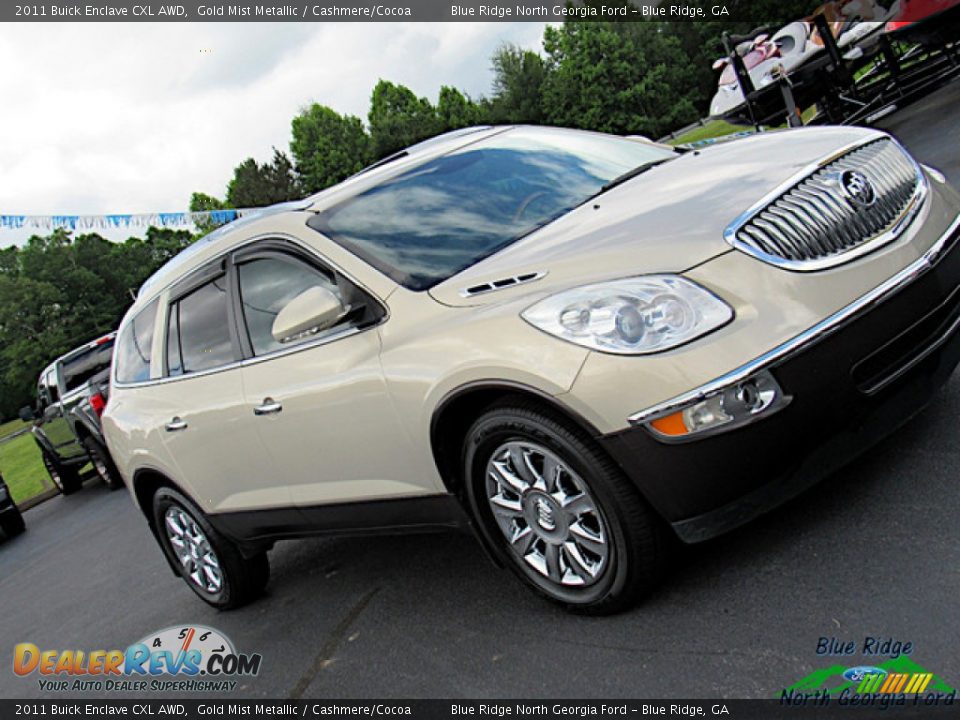 2011 Buick Enclave CXL AWD Gold Mist Metallic / Cashmere/Cocoa Photo #32