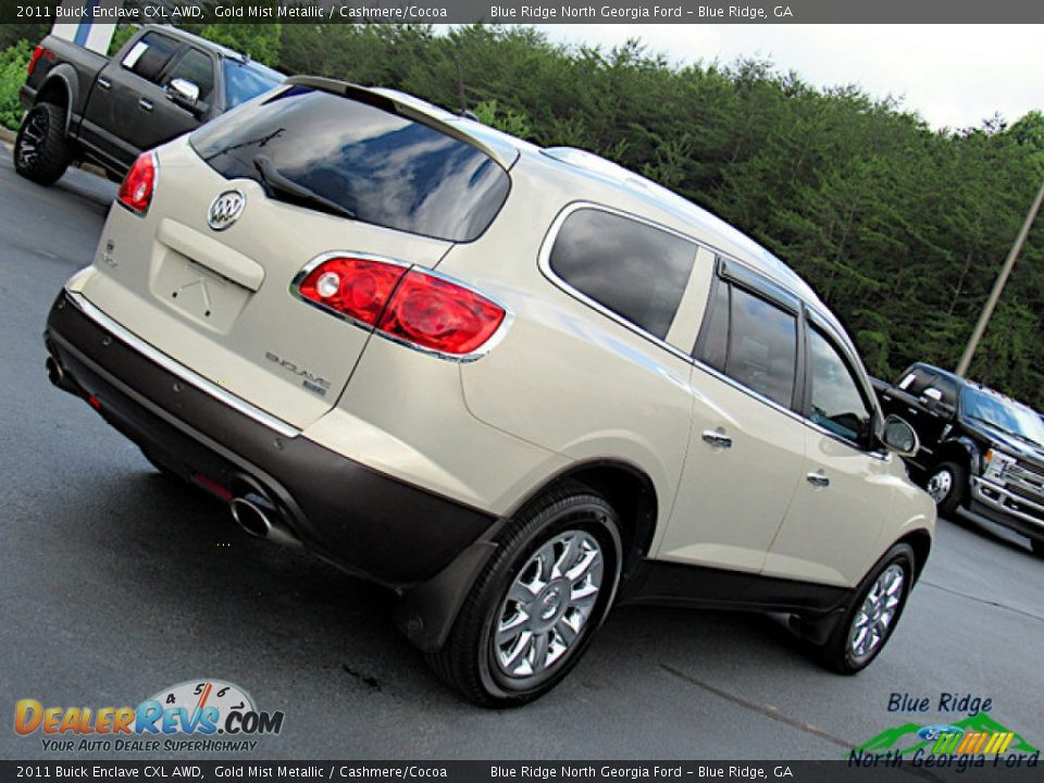 2011 Buick Enclave CXL AWD Gold Mist Metallic / Cashmere/Cocoa Photo #33