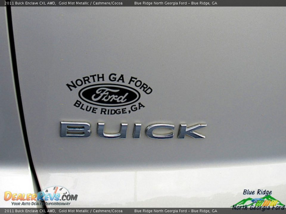 2011 Buick Enclave CXL AWD Gold Mist Metallic / Cashmere/Cocoa Photo #35