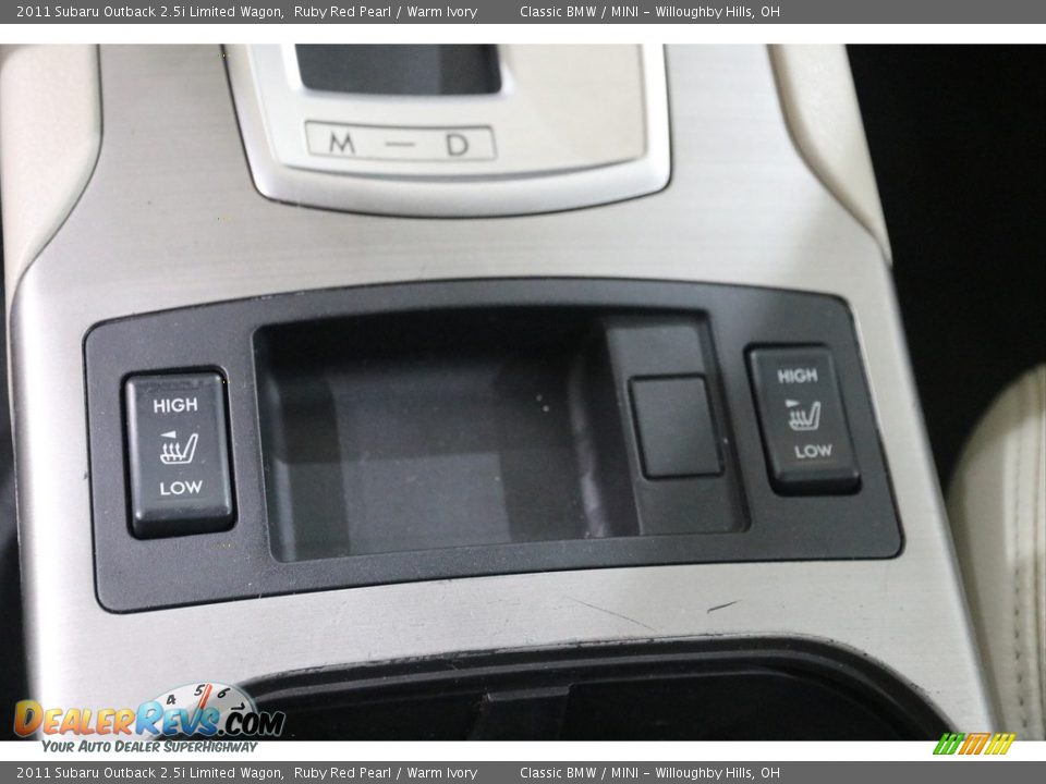 Controls of 2011 Subaru Outback 2.5i Limited Wagon Photo #14