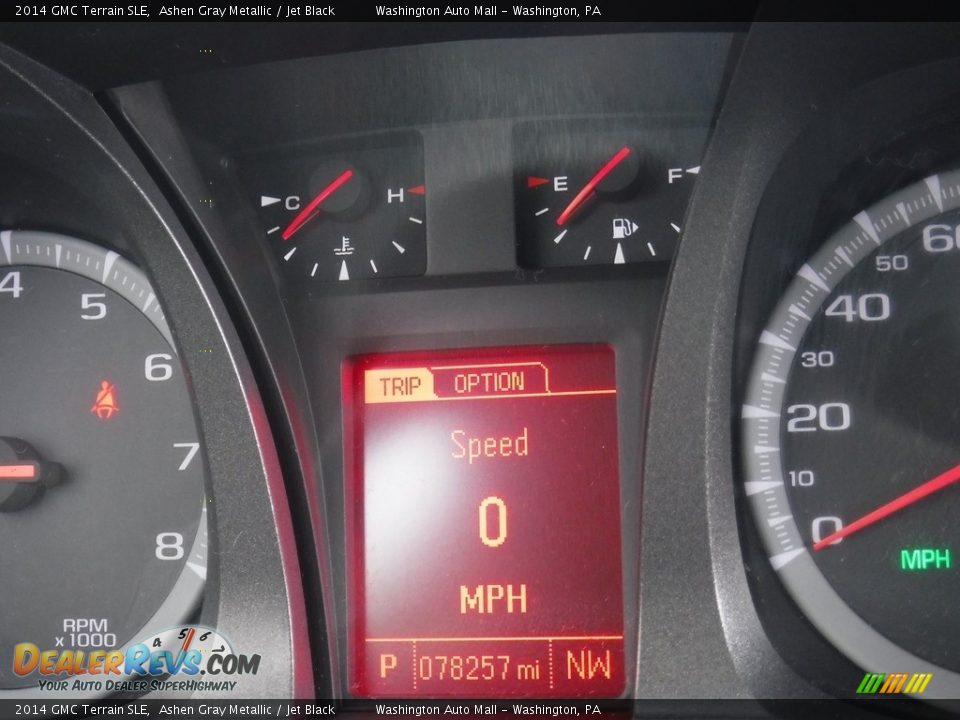 2014 GMC Terrain SLE Ashen Gray Metallic / Jet Black Photo #25