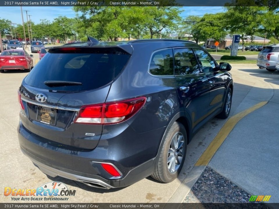 2017 Hyundai Santa Fe SE AWD Night Sky Pearl / Gray Photo #2