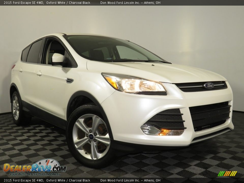 2015 Ford Escape SE 4WD Oxford White / Charcoal Black Photo #1