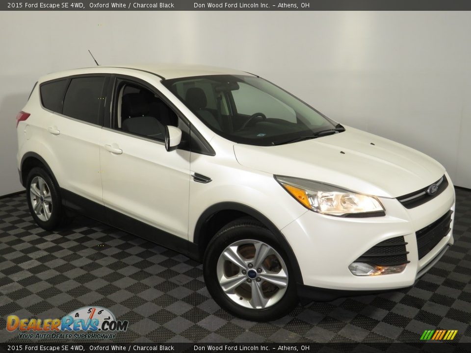 2015 Ford Escape SE 4WD Oxford White / Charcoal Black Photo #2