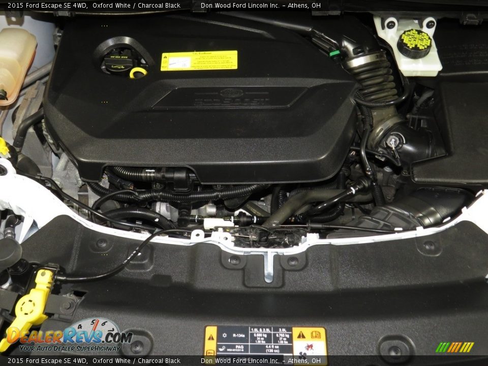 2015 Ford Escape SE 4WD Oxford White / Charcoal Black Photo #6