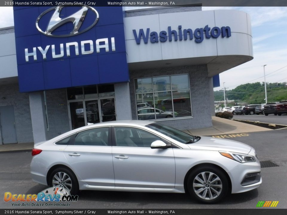 2016 Hyundai Sonata Sport Symphony Silver / Gray Photo #2