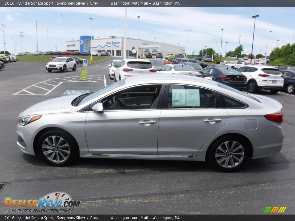2016 Hyundai Sonata Sport Symphony Silver / Gray Photo #6