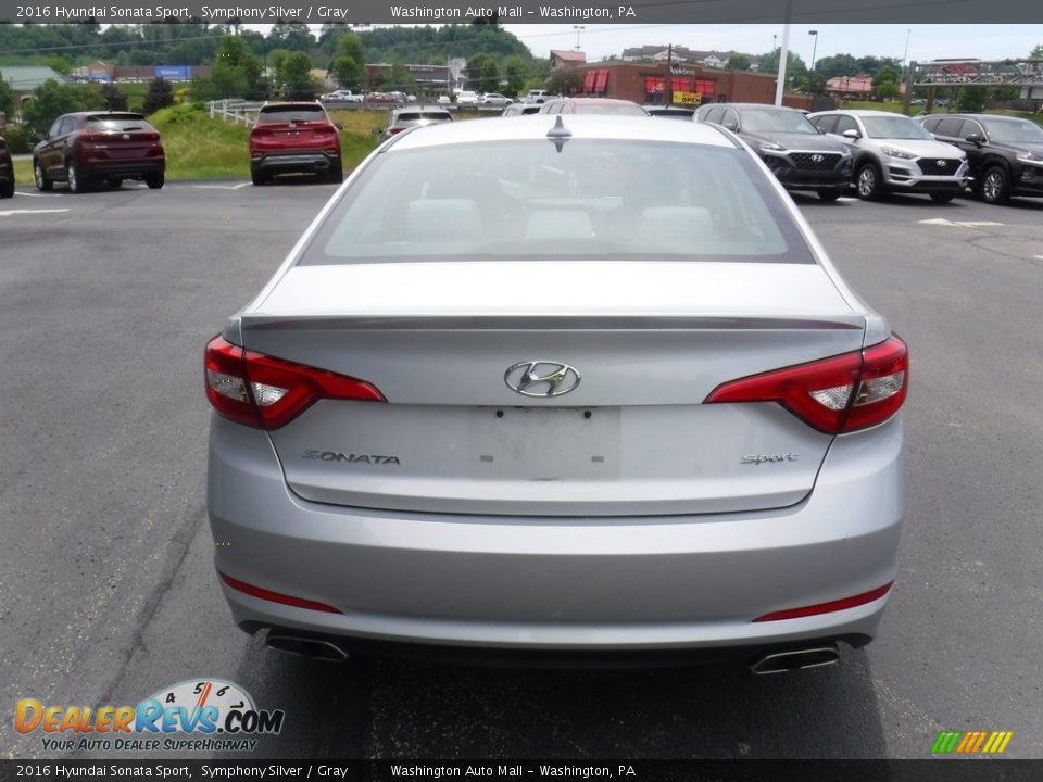 2016 Hyundai Sonata Sport Symphony Silver / Gray Photo #8