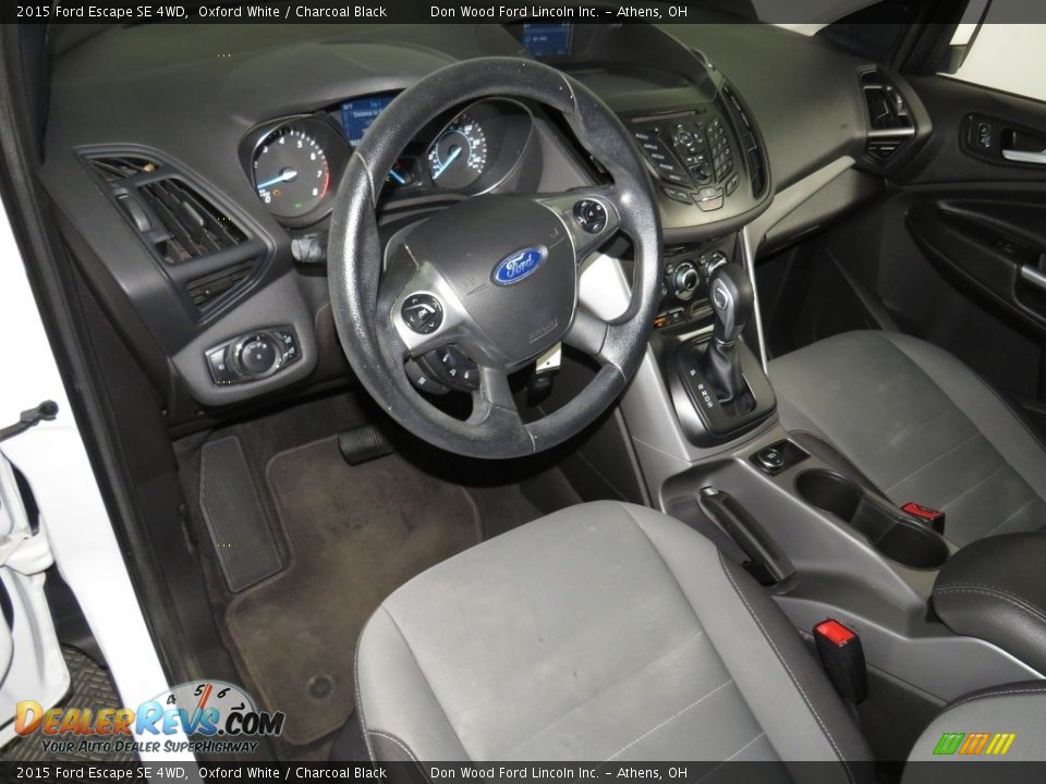 2015 Ford Escape SE 4WD Oxford White / Charcoal Black Photo #19