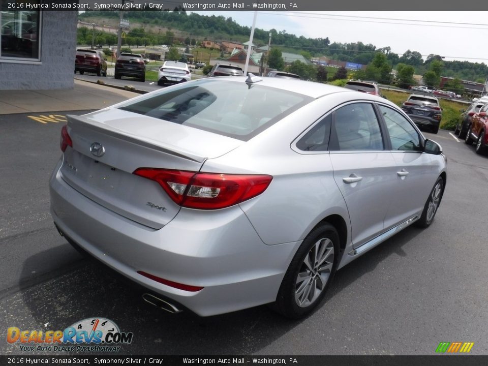 2016 Hyundai Sonata Sport Symphony Silver / Gray Photo #9