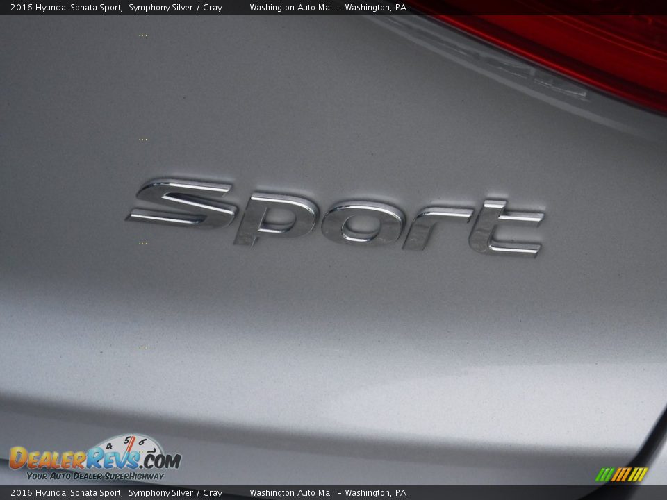 2016 Hyundai Sonata Sport Symphony Silver / Gray Photo #10
