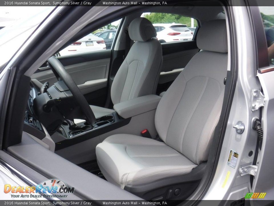 2016 Hyundai Sonata Sport Symphony Silver / Gray Photo #12