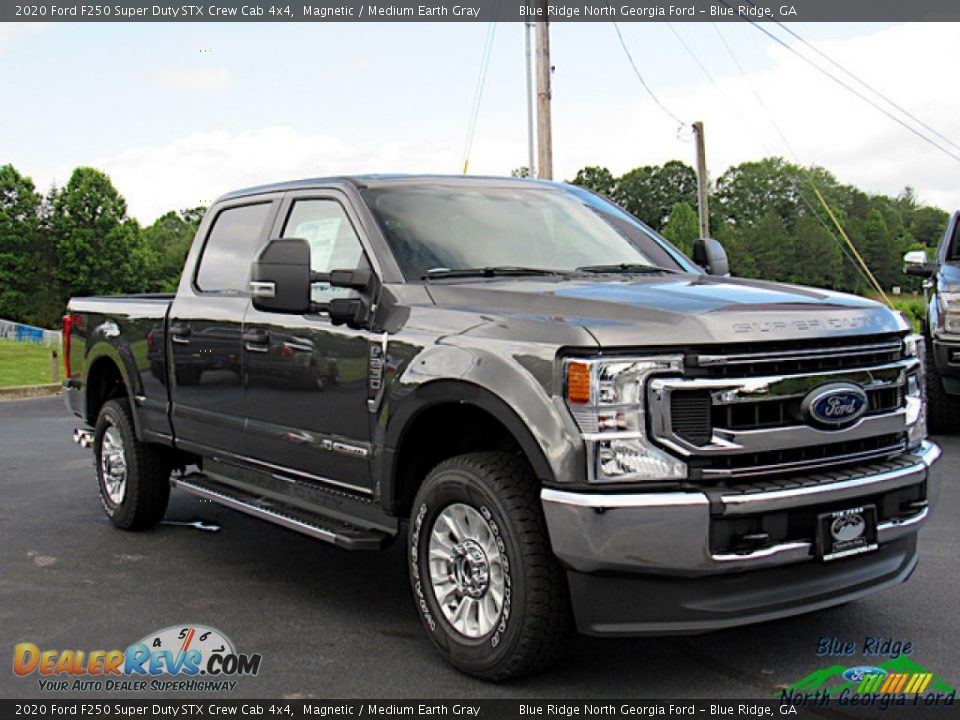 2020 Ford F250 Super Duty STX Crew Cab 4x4 Magnetic / Medium Earth Gray Photo #7