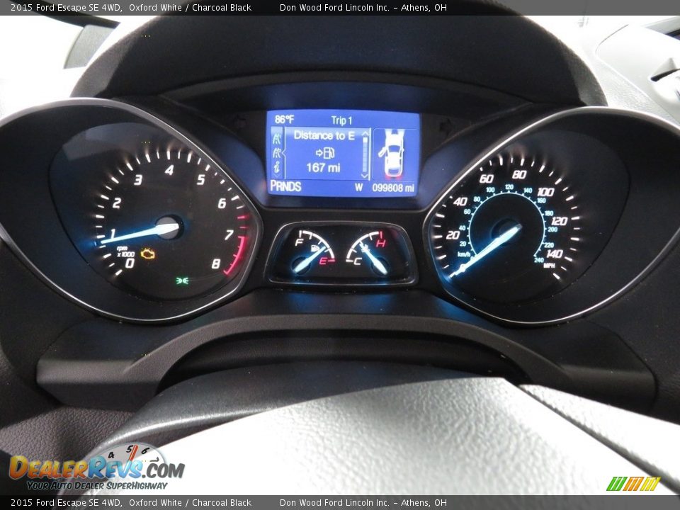2015 Ford Escape SE 4WD Oxford White / Charcoal Black Photo #28