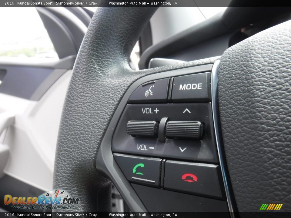2016 Hyundai Sonata Sport Symphony Silver / Gray Photo #20