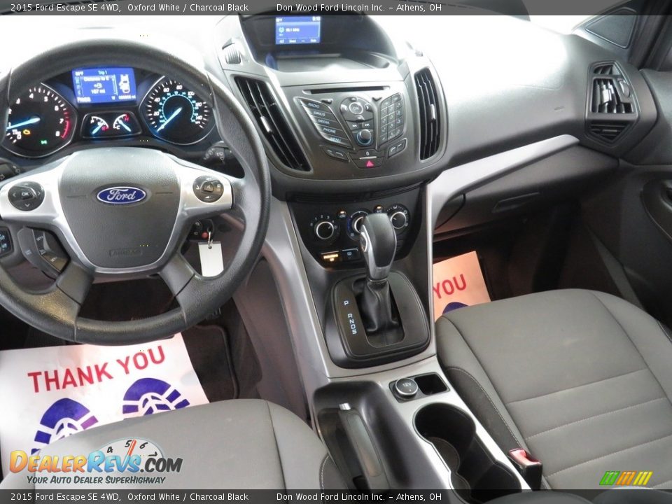 2015 Ford Escape SE 4WD Oxford White / Charcoal Black Photo #31