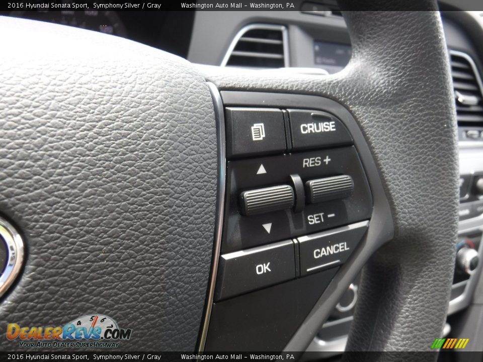 2016 Hyundai Sonata Sport Symphony Silver / Gray Photo #21