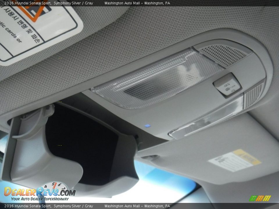 2016 Hyundai Sonata Sport Symphony Silver / Gray Photo #23