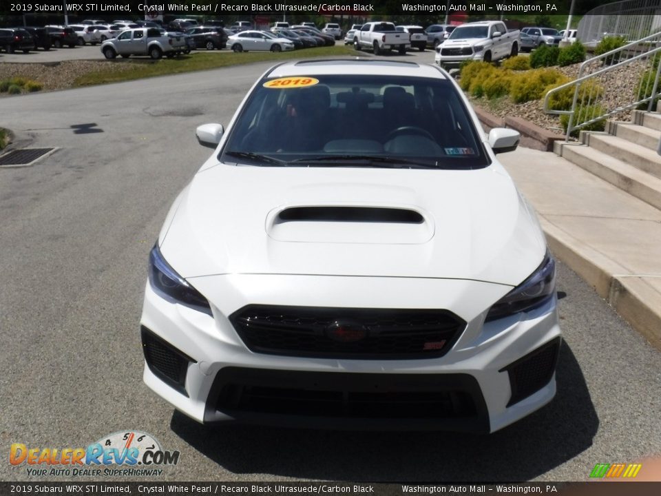 2019 Subaru WRX STI Limited Crystal White Pearl / Recaro Black Ultrasuede/Carbon Black Photo #5