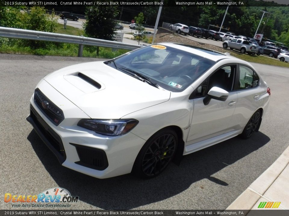 2019 Subaru WRX STI Limited Crystal White Pearl / Recaro Black Ultrasuede/Carbon Black Photo #7