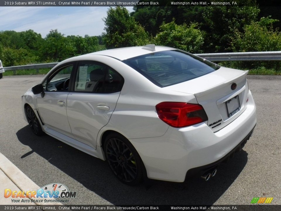 2019 Subaru WRX STI Limited Crystal White Pearl / Recaro Black Ultrasuede/Carbon Black Photo #9