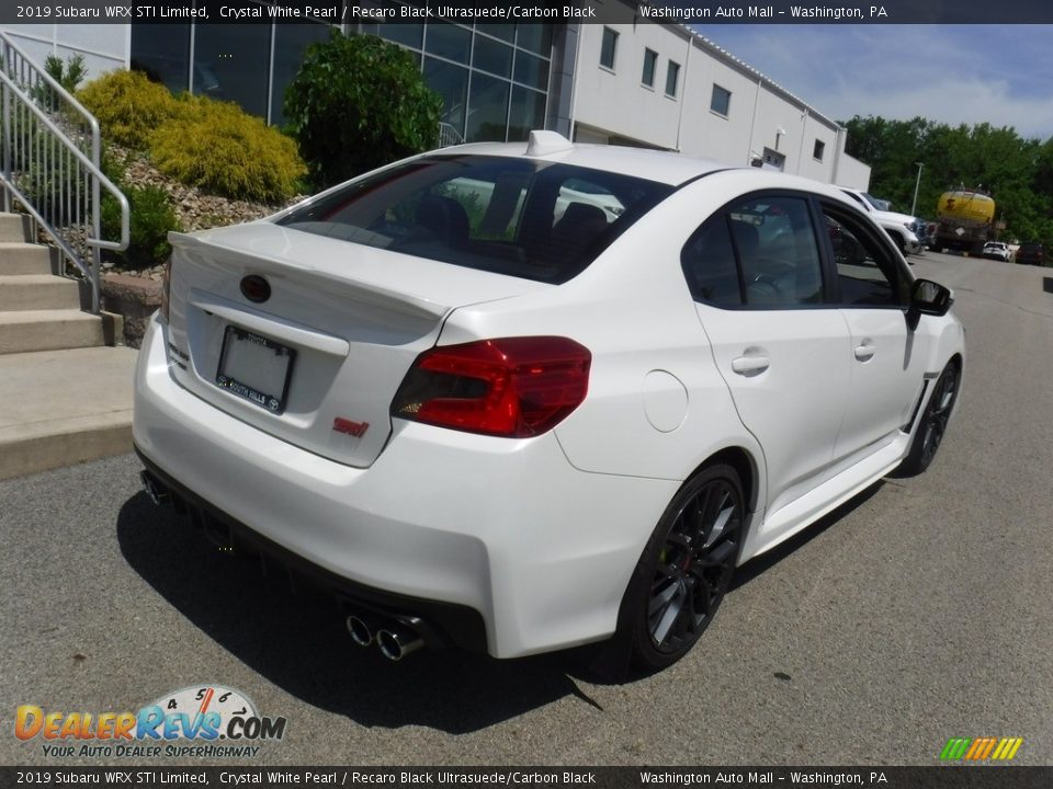 2019 Subaru WRX STI Limited Crystal White Pearl / Recaro Black Ultrasuede/Carbon Black Photo #11